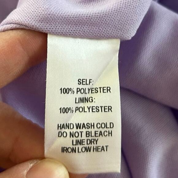 Lulus Women Sleeveless Midi Dress Wedding Formal Cocktail Preppy Purple Size XL - Picture 7 of 10